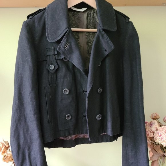 COMING SOON - Short lined trench coat - Picture 1 of 6